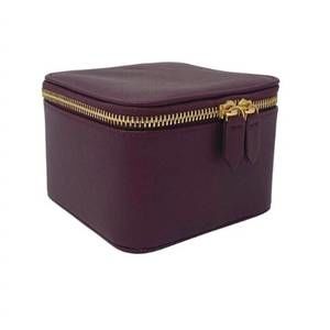 NEW HARPER JAMES women's grace classic jewelry case in burgundy